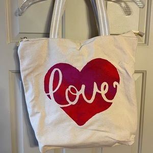 LOVE Canvas Tote